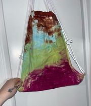 Handmade Tie Dye Drawstring Backpack By Small Business TheTalentedTexan NWOT
