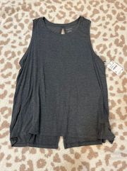 Gray Flowy Tank Top