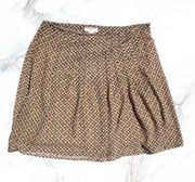 LOFT ANN TAYLOR Women's Flowy Tan Print Skirt