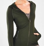 Green Kiley Seamless Hooded Fabletics Jacket