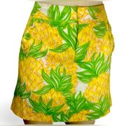 LILLY PULITZER 🦋SIZE 6 🦋 LIME GREEN TROPICAL PRINT SKIRT WITH POCKETS 🦋