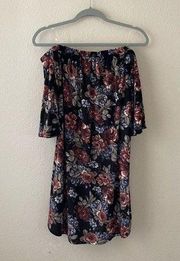 NWT pinkblush velour dark floral maternity dress