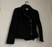 Lucky Brand moto bike cotton blend zip jacket Sz M