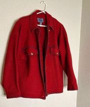 VTG Cambridge Dry Goods 100% Pure Wool Sweater  Red L