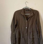 ZARA  womens utility anorak jacket size small