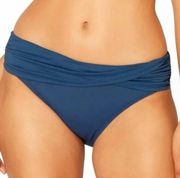 Bleu Rod Beattie NWT  Navy Sarong Hipster Bikini Swim Bottom Size 14