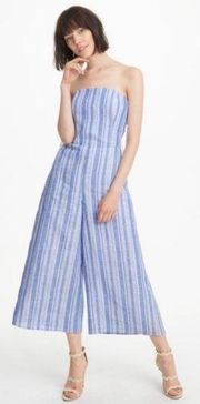 Club Monaco Allentin Striped Linen Jumpsuit