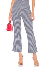 Revolve L’ Academie The Roxo Pant in Navy Check