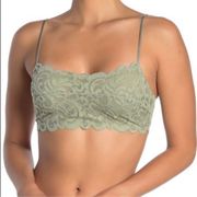 Free People  Women's Green Reese Lace Bralette Small NWT