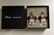 Disney X Baublebar Women's Minnie Mouse Red Bow Dangle Earrings NWT