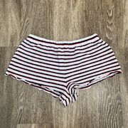 Womens  Stripe Lounge Shorts - M