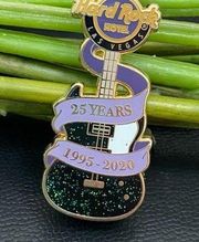 HARD ROCK Hotel LAS VEGAS Limited Edition 1000 25 Years 1995-2020 Guitar Pin