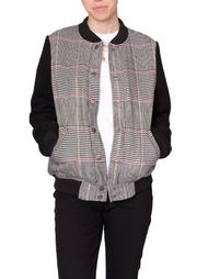 Houndstooth Bomber Jacket NWT