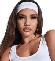 x Sean John White Logo Headband