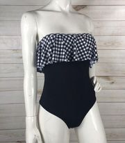 Tart Collections Gingham Ruffle One Piece Swimsuit