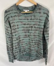 ATHLETA Coaster Luxe Tiedye Sweatshirt Tahitian Green Size XXS