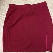SheIn Burgundy mini skirt