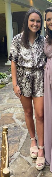 Snake Print Romper