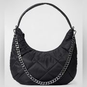 MZ WALLACE Bowery Quilted Nylon Shoulder Bag Black