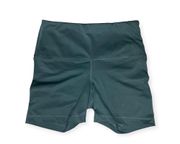 Lux Activewear Green High Rise Biker Shorts