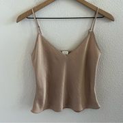 Aritzia Wilfred Champagne Golden Copper Tank XS