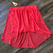 Maurices hi-low coral skirt size XL