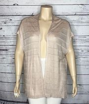 Torrid NWT Sz. 1/2 Mushroom Beige Open Front Lightweight Kimono Sweater Cardigan