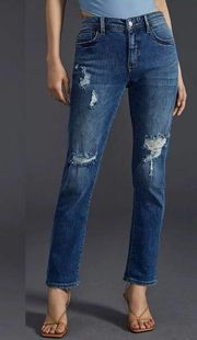 Anthropologie Pilcro Slim Boyfriend Jeans Distressed Womens Size 27