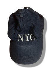 Adjustable Dark Blue Denim NYC New York City Baseball Cap OS