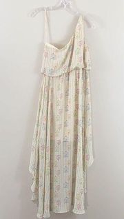 Judith March bird cage print one-shoulder dress