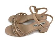 Karl Lagerfeld Paris Tori Imitiation Pearl Sandals Size 7