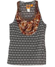 Tory Burch Sequin and Beaded Cotton Tank Top, EUC, Size 4, MSRP $225