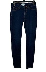 Cello Women's Jeans Skinny Fit Stretch Low-Rise Denim Dark Blue Junior Size 3