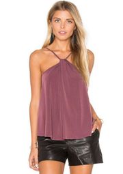 💕BCBGENERATION💕 Racer Front Tank ~ Dusty Eggplant Small S NWT