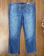 Tommy Hilfiger American Spirit Mid Rise Cropped Capris Jeans Size 10