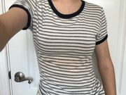 stripped tight shirt