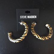 New Steve Madden Leopard Colors Hoops Lightweight