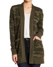 Sweet Romeo Camo Open Front Thermal Cardigan