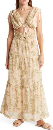 Mon Renn Wildflower Maxi Dress 