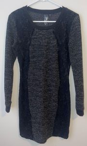 Dark Gray Sweater Dress