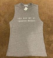 Suburban Riot Grey ‘you had me at farmers market’ Muscle Tank Top