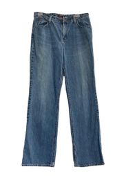 , Women’s Jeans Size 10R, Inseam:30”, Blue, lightly Distressed