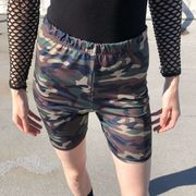 3/$15 Better Be Camo Army Bike Shorts S/M gently worn