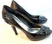 Black Platform Heels Size 9.5