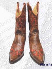 Old Gringo Yippee Ki Yay NU 23 Womens Brown Western Boot Size US Size 7