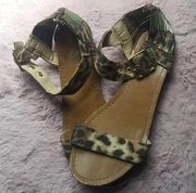 Leopard Print Mossimo Supply Co Sandals size 5.5