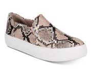 Kate Spade GINGER reptile snake embossed leather slip-on sneakers flats 9.5M