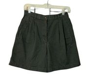 Vtg 90s Jones New York Sport Pleated Front Chino High Waisted Shorts 23.5” Waist