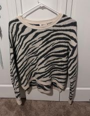 Zebra Print Sweater