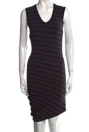 T BY ALEXANDER WANG Striped Knee-Length Dress